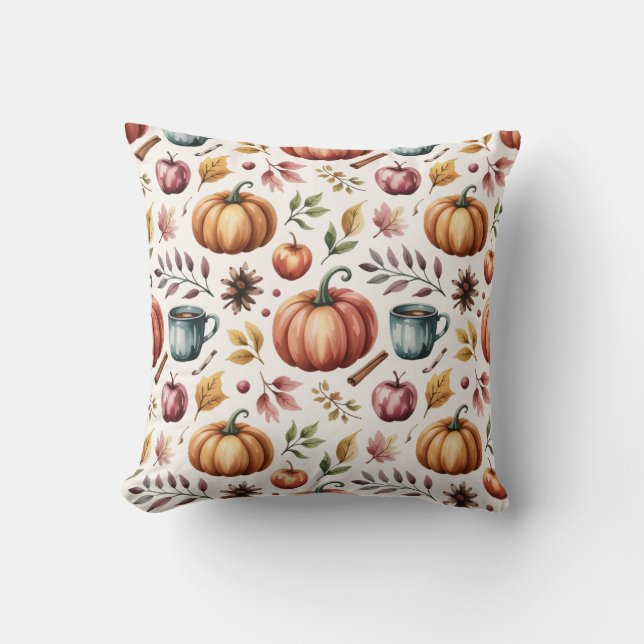 Fall Rustic Terracotta Autumn Farmhouse Cushion (Front)