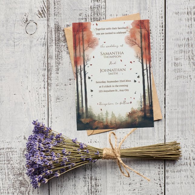 Fall Rustic Wedding Invitation (Creator Uploaded)
