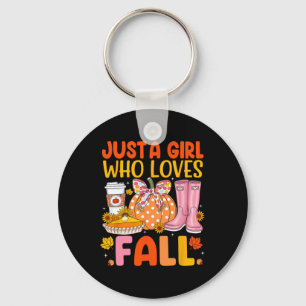 Fall S For Girls Pumpkin Season Autumn Thanksgivin Key Ring