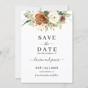 Fall Save the Date invitation