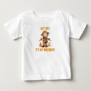 Fall Scarecrow Cute Birthday Baby T-Shirt