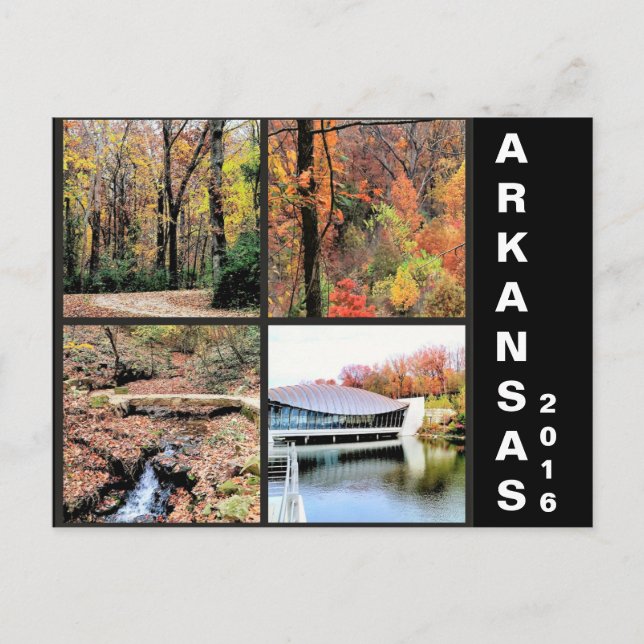 Fall Scenery in Arkansas Travel Postcard (Front)