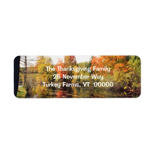Fall Scenery Return Address Stickers Return Address Label