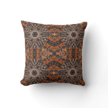 Fall seamless pattern throw pillow