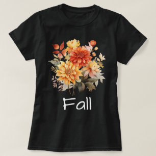 Fall Season Autumn Leaves Pumpkin T-Shirt
