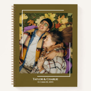 Fall Season Couple Photo Spiral Notebook