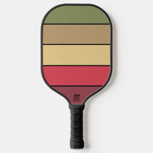 Fall Season Earth Tone Colors On Watercolor Paper Pickleball Paddle