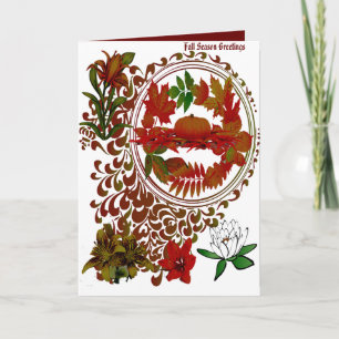 Fall Season Greetings Holiday Card