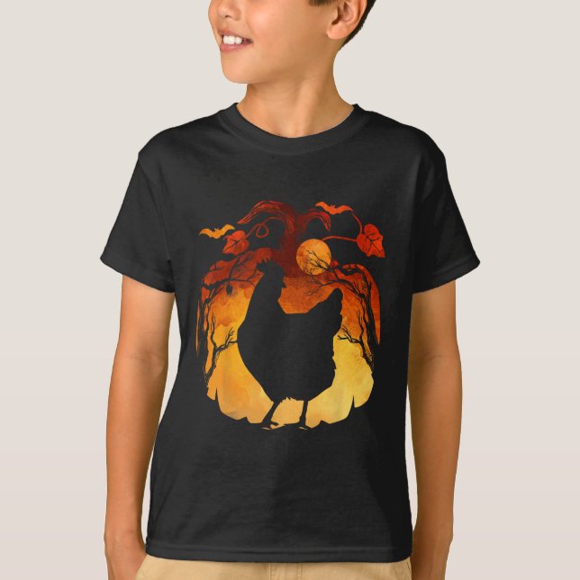 Fall Season Halloween Chicken Costume  T-Shirt (Front)