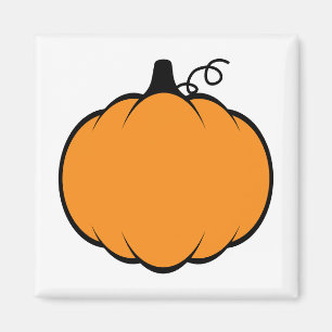 Fall Season Pumpkin Drawing Magnet