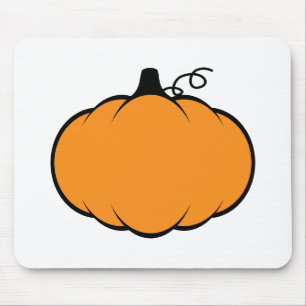 Fall Season Pumpkin Drawing Mouse Mat
