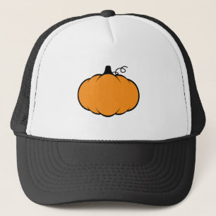 Fall Season Pumpkin Drawing Trucker Hat
