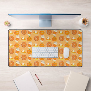 Fall Season Pumpkin Treats   Desk Mat