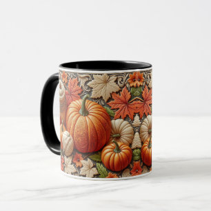Fall Season Pumpkins Ceramic Coffee Mug