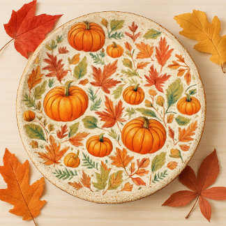 Fall Season Pumpkins Leaves Craft  Tissue Paper