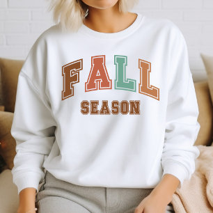 Fall Season Trendy Autumn Varsity Sweatshirt