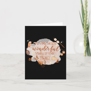 Fall Season Vibes It's The Most Wonderful Time Of Card