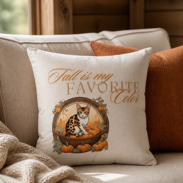 Fall Seasonal Cat Pillow (Creator Uploaded)