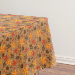 Fall Seasonal tiled leaf pattern  Tablecloth