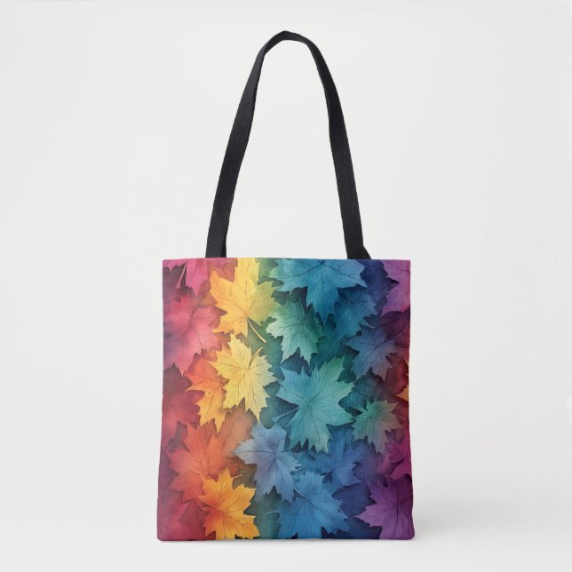 Fall Serenity Maple Leaves Tote (Front)