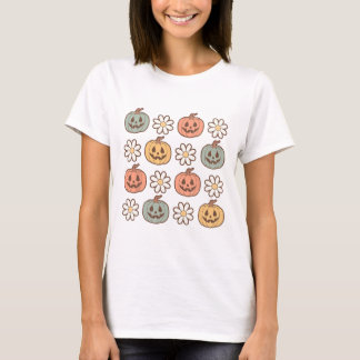 Fall Shirt Women Vintage Pumpkin Autumn Graphic Th