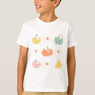 Fall Shirt Women Vintage Pumpkin Autumn Graphic Th