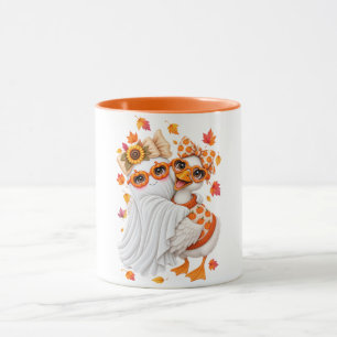 fall Silly Goose ghost Autumn Fall Halloween Mug