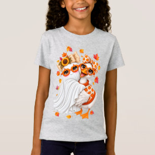 fall Silly Goose ghost Autumn Fall Halloween T-Shirt