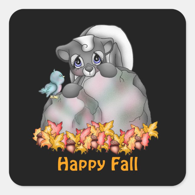 Fall Skunk sticker (Front)