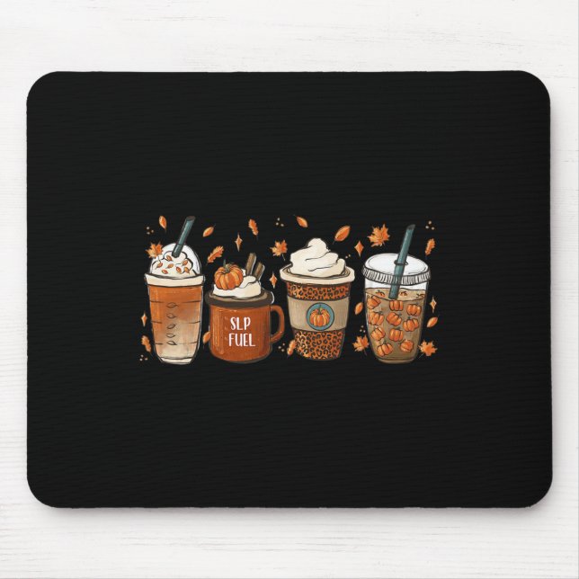 Fall Speech Language Pathologist Coffee Pumpkin Ha Mouse Mat (Front)