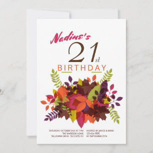 Fall Spray Invitation