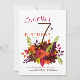 Fall Spray Invitation