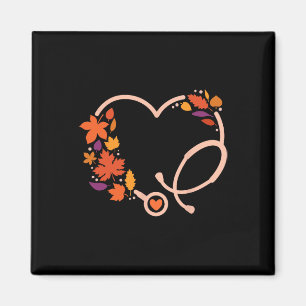 Fall Stethoscope Nurse Thanksgiving Nursing Autumn Magnet