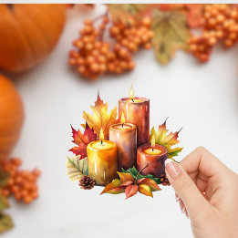 Fall Stickers Custom-Cut Vinyl Sticker