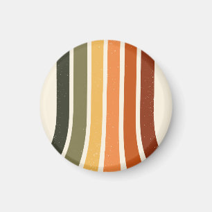Fall striped Thanksgiving stripes Autumn Harvest Magnet