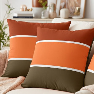 Fall stripes cushion