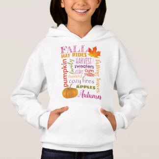 Fall Subway Art Hoodie for Girls