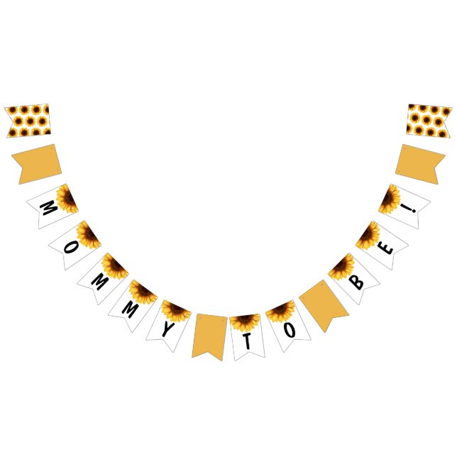 Fall Sunflower Welcome Baby Shower Bunting (All)