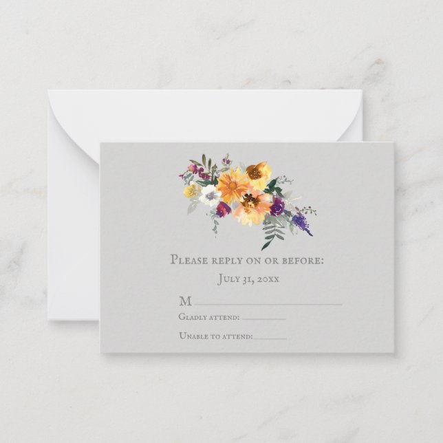 Fall Sunflowers Card (Front)