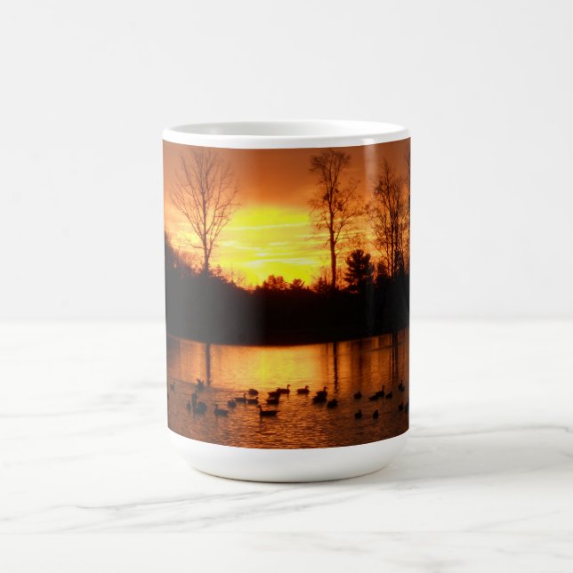 fall sunrise coffee mug (Center)