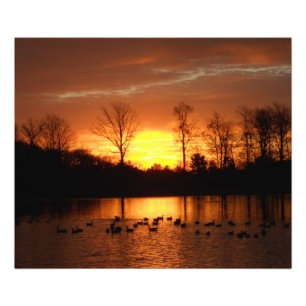 fall sunrise photo print