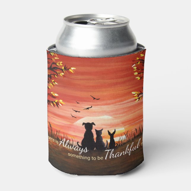 Fall Sunset Can Cooler (Can Front)