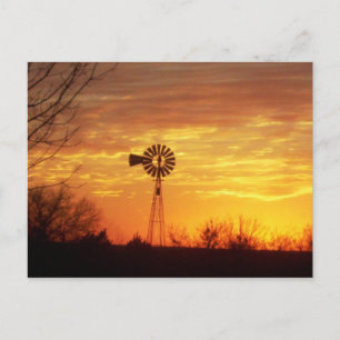 Fall Sunset Postcard