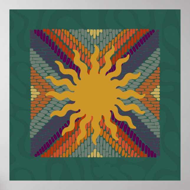 Fall Sunshine Mosaic Poster (Front)