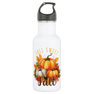 Fall Sweet Fall – Autumn Pumpkins & Leaves 532 Ml Water Bottle