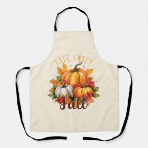 Fall Sweet Fall – Autumn Pumpkins & Leaves Apron