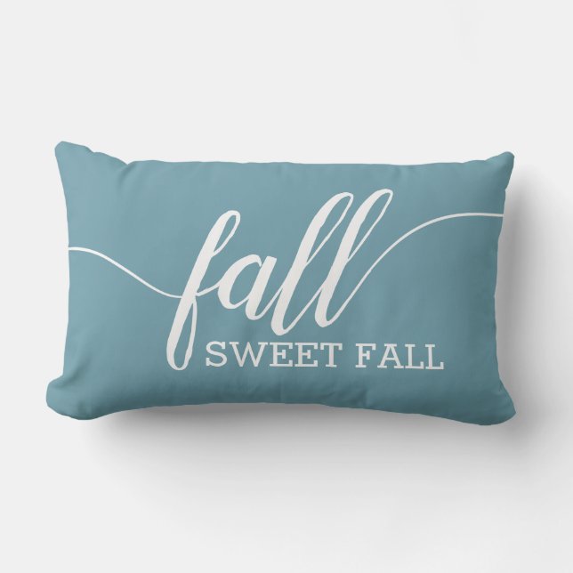 Fall Sweet Fall Script Throw Pillows (Front)