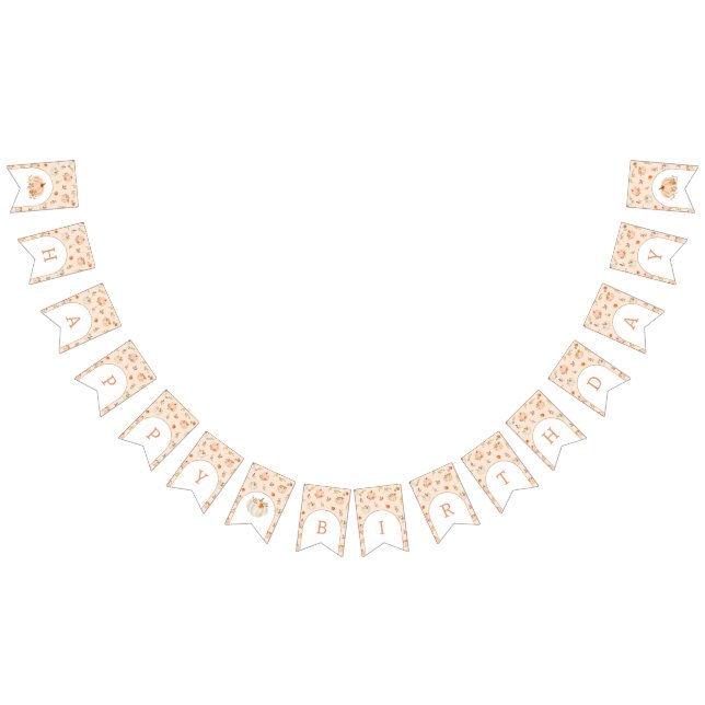 Fall Sweet Little pumpkin birthday Bunting (All)