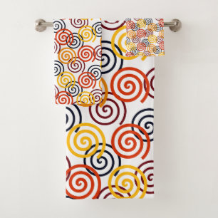 Fall Swirls  Bath Towel Set