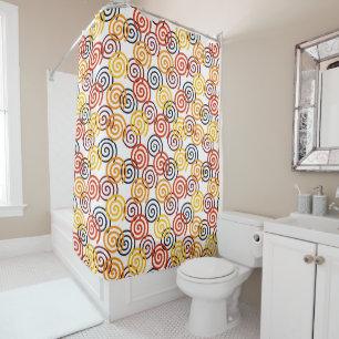 Fall Swirls  Shower Curtain